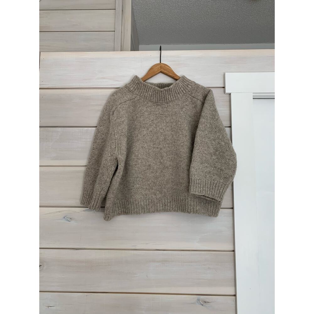 Babaa wool sweater Jumper No 51 dark mist made in Spain EUC